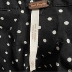 Free People Pippa Ruched Asymmetrical Mini Dress XS Women’s Black Polka Dot Photo 3