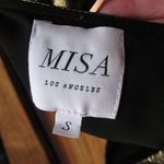 MISA Los Angeles Misa One Shoulder Body Suit Gold Lame Photo 10