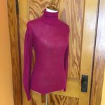 VTG Fuchsia shimmery 80s turtle neck sweater Photo 3