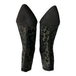 J. Renee Womens Sosian Black Mesh/Suede Heels Shoes 10 Medium Photo 1