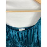 All in Favor  Blue Ruched Off Shoulder Cropped Top Size Medium Photo 2