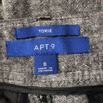 Apt. 9  SZ 8 Torie Shorts Linen Blend Zip-Fly Pockets Cuffed Mid-Rise Gray Photo 3