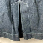 Lane Bryant NWT WO SIZE 26 DENIM MIDI DENIM SKIRT PLEATS POCKETS Photo 9