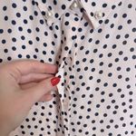 Karl Lagerfeld  Pink Polka Dot Blouse Photo 5