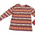 Women’s S Long Sleeve Top Aztec Bohemian Tribal Photo 0