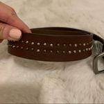 American Eagle ⭐️ AEO Dark Brown Studded Leather Belt NWT Size Small Photo 1