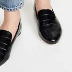 Veronica Beard EUC  Black Leather Croc Flats 5.5 🥰 Photo 1