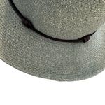 Travaux En Cours Straw Fedora Hat in Sage Size 56 Green Photo 10