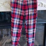 Belk Plaid Pajama Pants Joggers Red Navy Blue New Directions  Medium Womens Comfy Photo 0