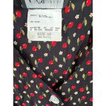 Vintage Ms Choice Womens 10 Romper Jumpsuit 90s Floral Black Red Short Sleeve US Photo 11