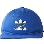 Adidas  Originals 100% Cotton Blue Trefoil Embroidered Logo Baseball Cap Photo 0