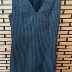 Theory  Easy V Shadow Jacquard Sleeveless Shift Dress Size‎ 6 Photo 0