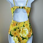 Urban Outfitters Out From Under Printed Cut-Out One-Piece Swimsuit Lemon Size M Photo 3