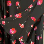 CeCe  Black Floral Long Sleeve Dress Photo 2