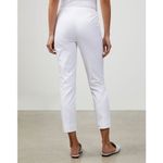 NWT Lafayette 148 Bi Stretch Stanton Pants in White Size 2 Photo 1