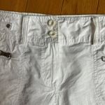 Vintage Y2K French White Cargo Mini Skirt Size 4 Photo 2