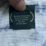 Laura Ashley  Blue White Tie Dye Stripe Tie Shoulder Tank Top Size L Photo 3