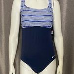 Nike  Heather Stripe Crossback One Piece Swimsuit Photo 0