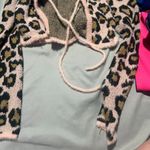 superdown  Marsha Pink & Black Leopard Front Tie Cardigan Photo 4