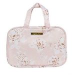 Yumi Kim Cream Cosmetic Bag with Floral Design Photo 0