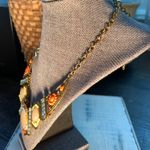 Bronze Orange and Blue 24 inch Necklace Blue Photo 2