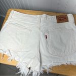 Levi's Levi’s 501 denim shorts distressed vintage 90’s white high waiste short Photo 10