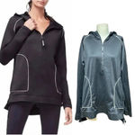 Good American Hero Performance Black Hoodie Tunic Size 2/3 M/L Photo 1