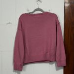 Haute Hippie  Embroidered Floral Pullover Sweater Dusty Rose Size S Photo 3