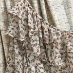 Torrid Floral Print Chiffon Ruffled One Shoulder Top Photo 1