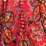 The Kooples Sunrise by Reef Paisley Print Silk Chiffon Mini Dress Pink Size 2 Photo 9