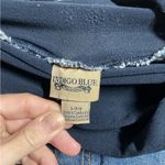 Indigo Blue  Denim Distressed Jeans in Large Photo 2