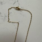 Garnet Stone Necklace Gold Photo 2