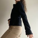 Talbots Black Denim Jacket NWT Photo 4