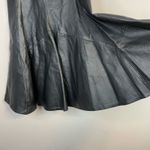 wilson's leather Vintage 80s  Black High Waist Flared Below Knee Skirt Womens 25 6 Photo 3