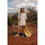 Free People  Hot Shot Tee‎ Romper Size L Sand/Sable Bleached Clay Women's Large Photo 4