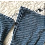 ZARA NWT SLIM FIT FLARED CORDUROY PANTS BLUE MARL Photo 3