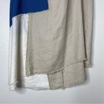 Holding Horses Anthropologie Size 8  Midi Skirt Patchwork Blue Asymmetrical Hem Photo 4