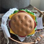 Authentic Kate spade Leather Burger zip around embellished Crossbody Brown Photo 0