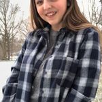 navy blue flannel Size M Photo 0