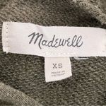 Madewell olive green pleat balloon sleeves cotton hoodie sweatshirt, size XS Photo 1