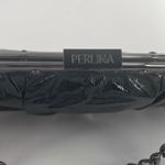 Perlina Vintage  New York hunter green leather clutch lift latch handbag . Photo 4