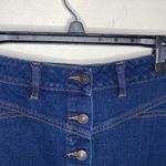 PacSun button through dark wash denim mini skirt size 27 Photo 3