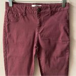 Charlotte Russe  Refuge Burgundy Low Rise Skinny Jeans Size 4 GUC Photo 12
