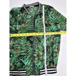 Juicy Couture  Sheer Tropical Palm Tree Leaf Bomber Jacket Small Photo 7