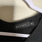 Baloot‎ Black Gold Metallic Shimmer Short Flare Sleeve Sweater Size M Photo 3