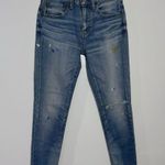 NWOT MOUSSY VINTAGE Dixie Paint Platter BlueSkinny Jeans Size 24 Blue Photo 0