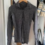Lululemon Heathered Grey Quarter Zip Sweater Photo 0
