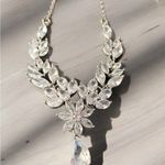 None Cubic Zirconia Fancy Necklace & Earring Set Wedding Prom NIB Photo 1