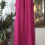 Slny Dress Size 10 Cut Out Halter Neck High And Low Purple Open Zipper Hot Pink Photo 0