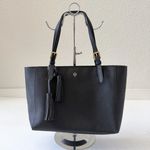 Tory Burch Emerson Black York Tote Gold Hardware Photo 1